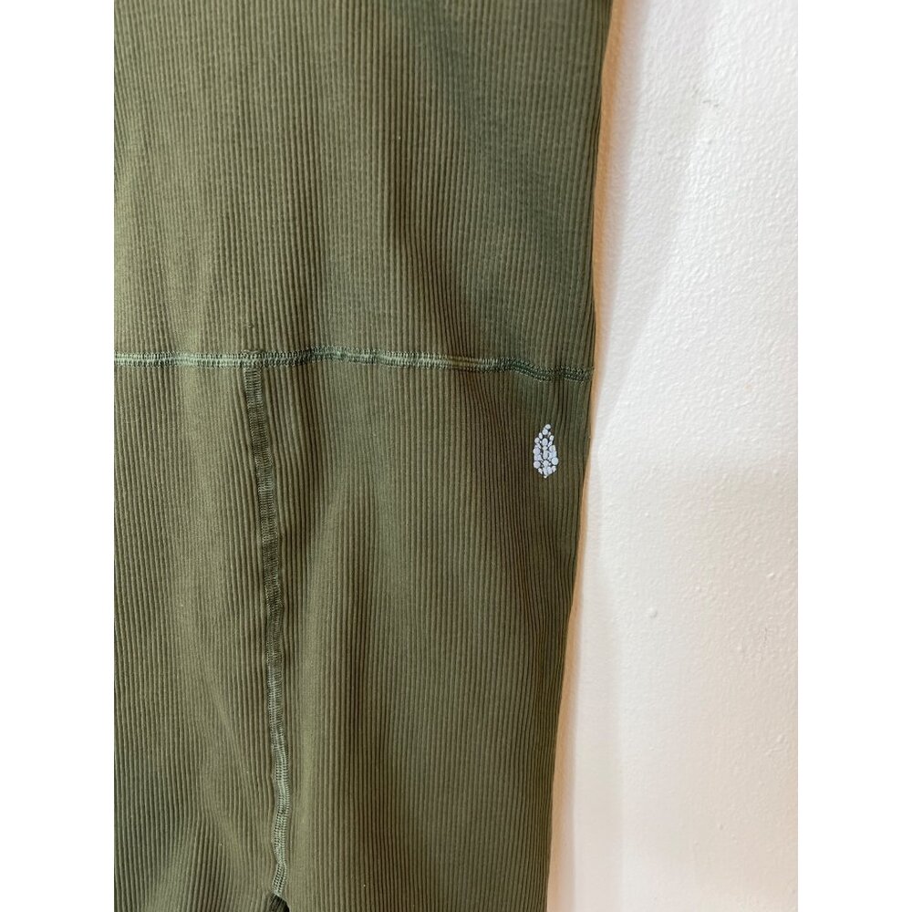 Free People FP Movement Free Style Biketard Shortsie Dark Olive Size M/L - Picture 4 of 6